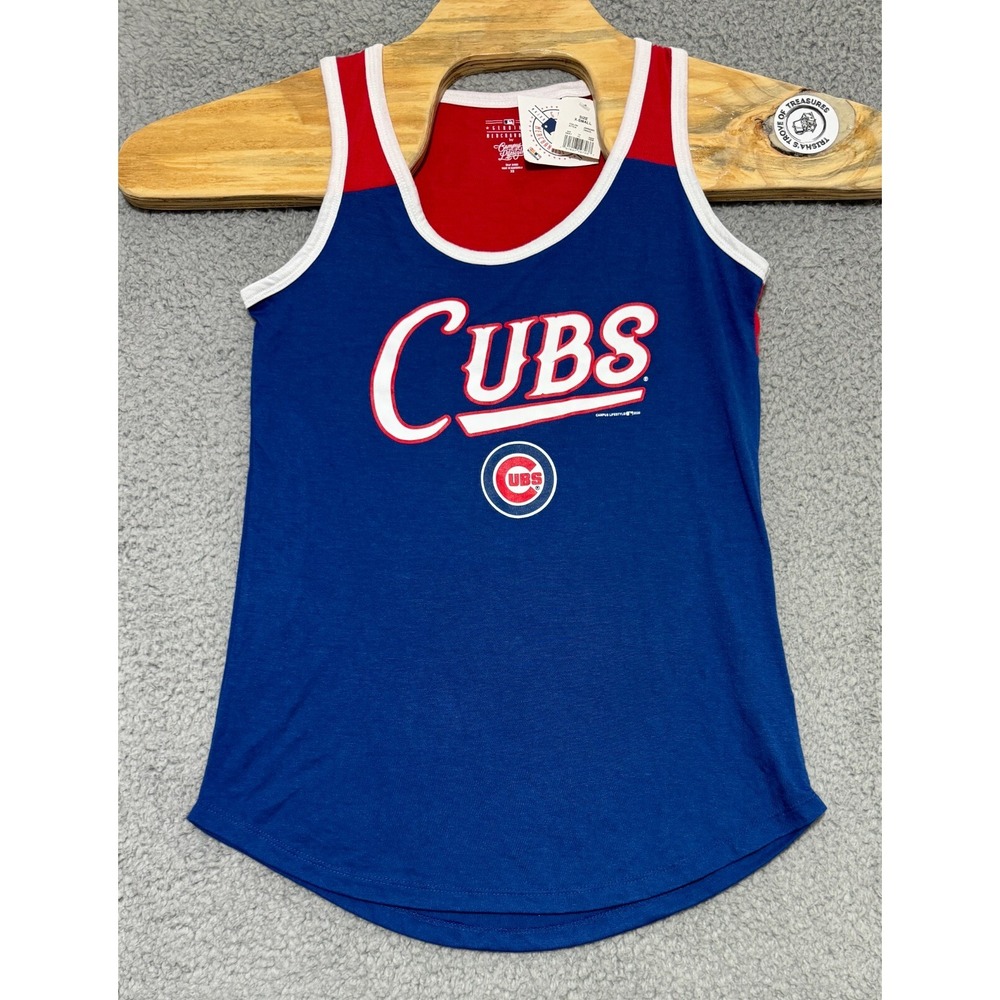 Genuine Merchandise By Campus Lifestyle Chicago Cubs Womens Tank Top Size XS NEW